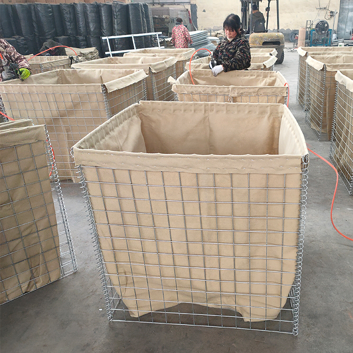 Galvanized high tensile welded mesh barrier price for military defense blast wall flood erosion control